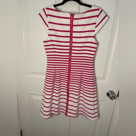 Lilly Pulitzer pink/white stripe Briella Dress- full zipper in back Size Medium - Picture 5 of 9